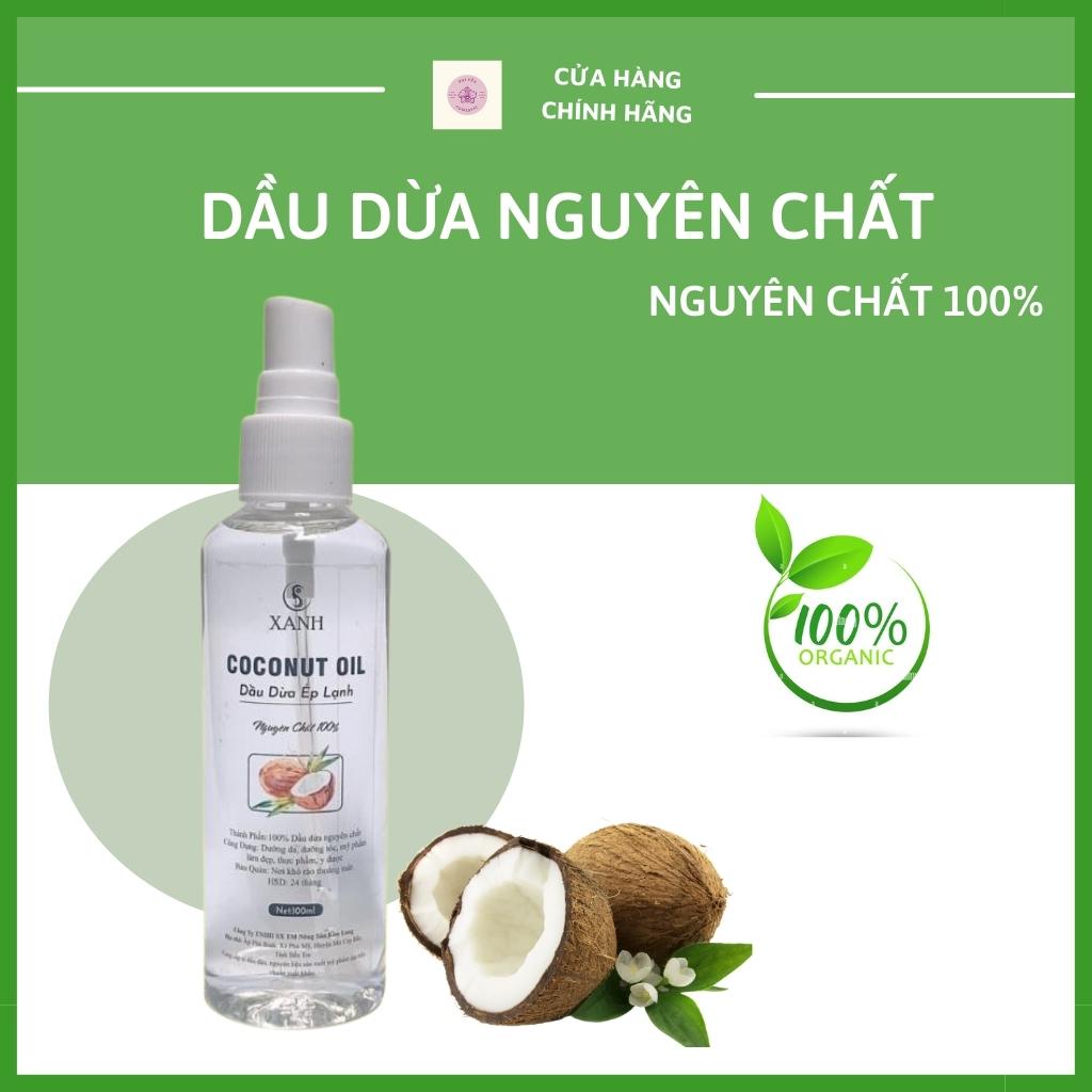 Dầu dừa nguyên chất ép lạnh dưỡng tóc nấu ăn dưỡng da 100ml