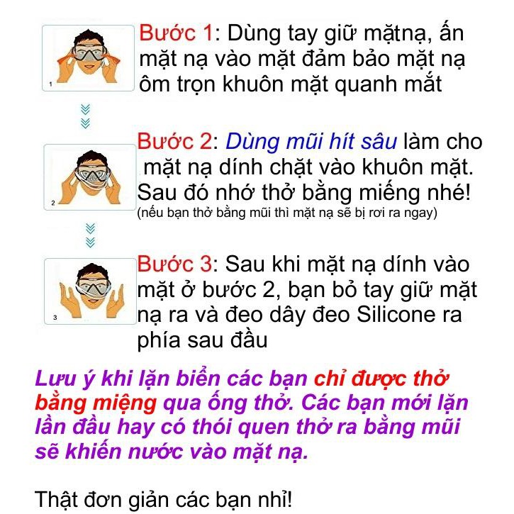 Bộ kính lặn ống thở đi lặn biển SPORTY mặt nạ lặn mắt kính cường lực ống thở ngăn nước