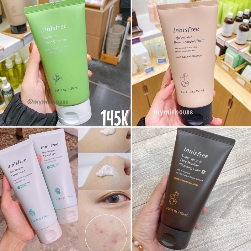 SỮA RỬA MẶT INNISFREE ĐỦ LOẠI