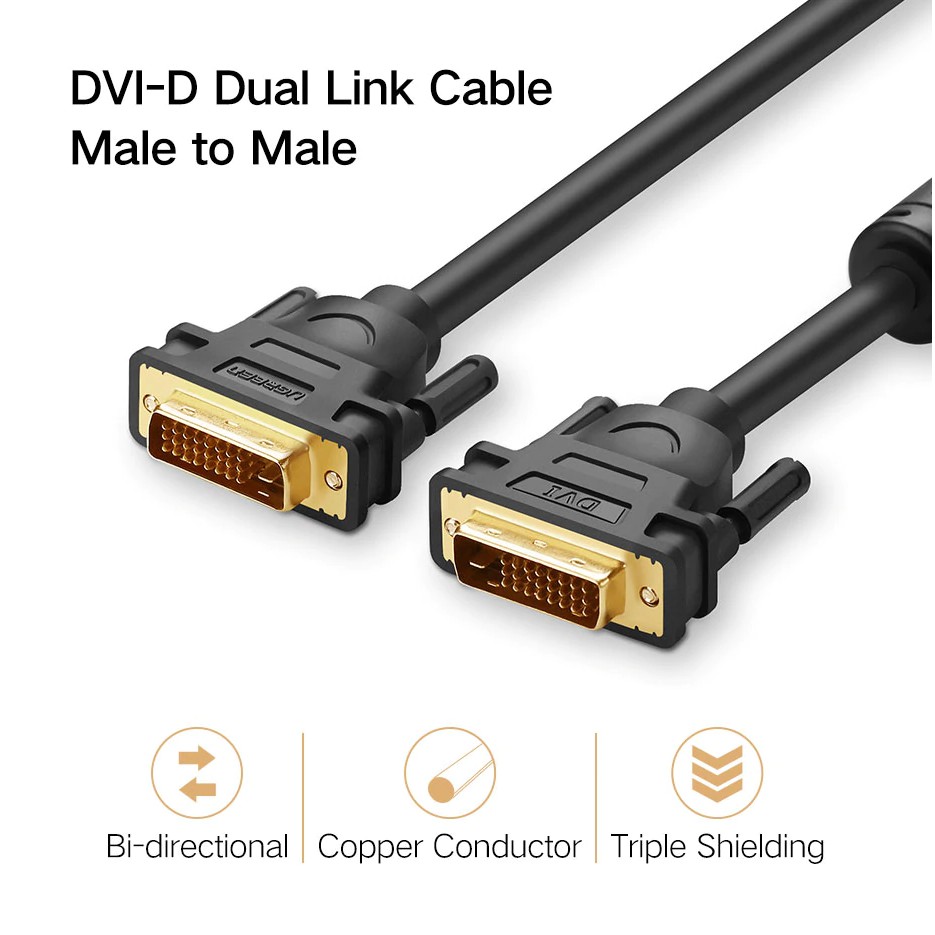 Dây cáp kết nối 24+1 DVI-D cực dương sang âm chuyên dụng cho TV/ máy chiếu/ màn hình