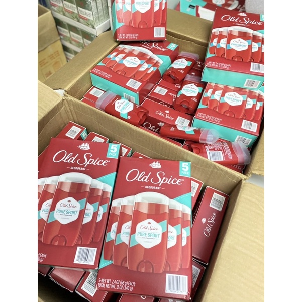 Sáp khử mùi OLD SPICE Pure Sport 68g ngăn tiết mồ hôi - chính hãng