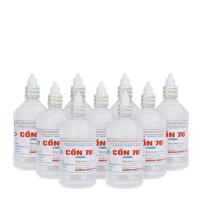 Cồn 70 Độ VP (500ml) Màu trắng