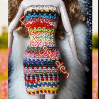 Đầm len body cho búp bê