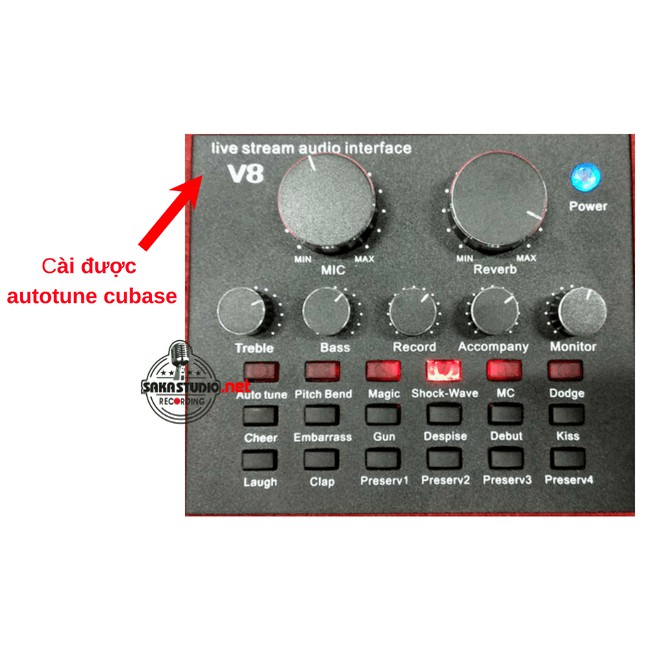 Sound Card Thu Âm V8 Có AutoTone Chất Lượng Cao Phiên Bảng Tiếng Anh