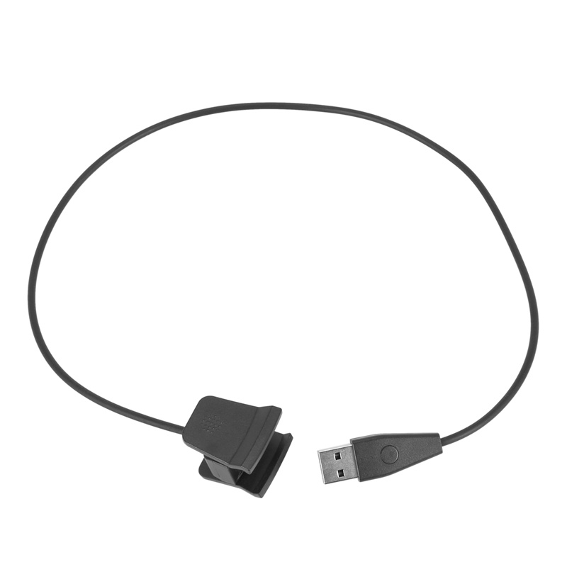 Set 2 Dây Cáp Sạc Usb Có Nút Bấm Thay Thế Chuyên Dụng Cho Đồng Hồ Fitbit Alta Hr