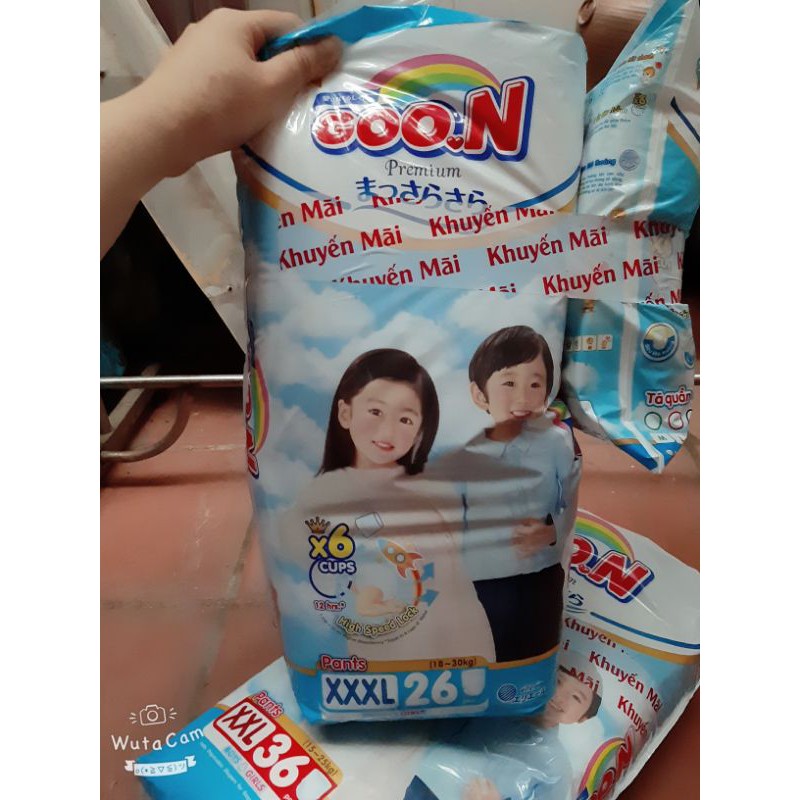 Bỉm quần goon prenium xxxl26, shop cắt tem