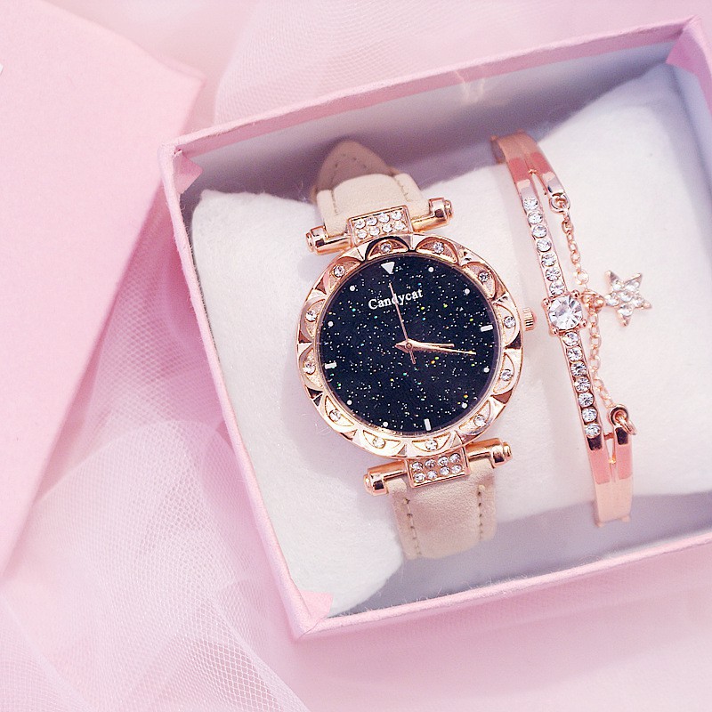[GIÁ TỐT 1] Đồng hồ thời trang nữ Candycat đính cườm G827 | BigBuy360 - bigbuy360.vn