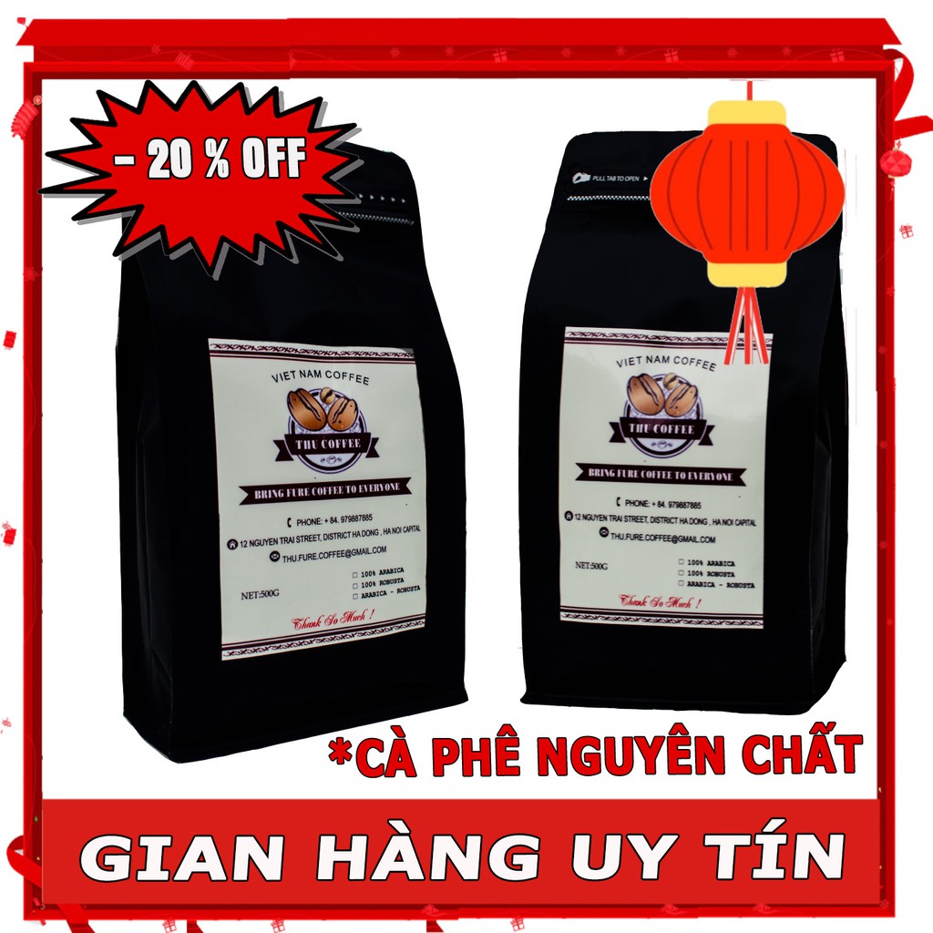 Cà phê Arabica nguyên chất 1kg - Thucoffee