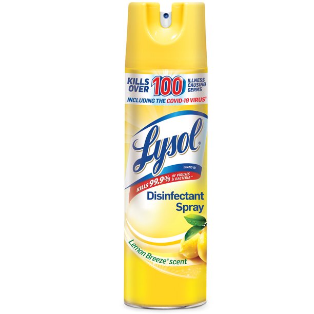 Xịt Lysol khử mùi diệt khuẩn Lemon Breeze - 538gram
