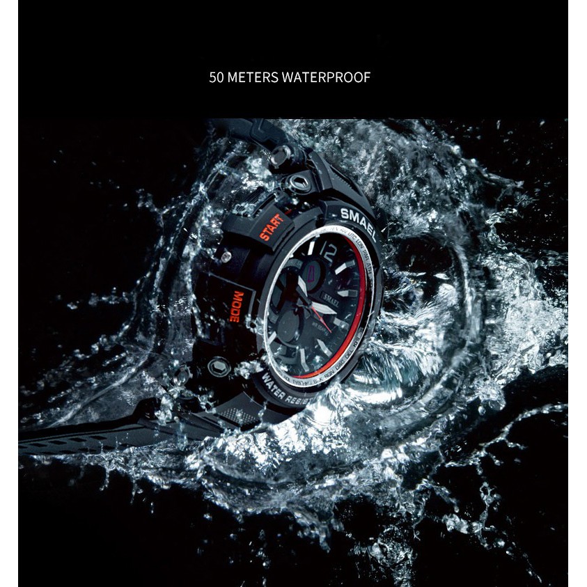 Đồng hồ thể thao nam điện tử chống nước cao cấp Smael 1702 | BigBuy360 - bigbuy360.vn