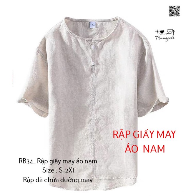 RB34_Rập giấy may áo nam