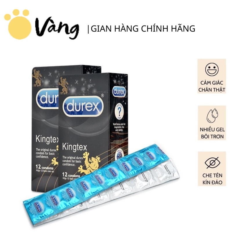 Combo 4 Hộp Bao Cao Su Size Nhỏ Ôm Sát Kingtex Hộp 12 Cái