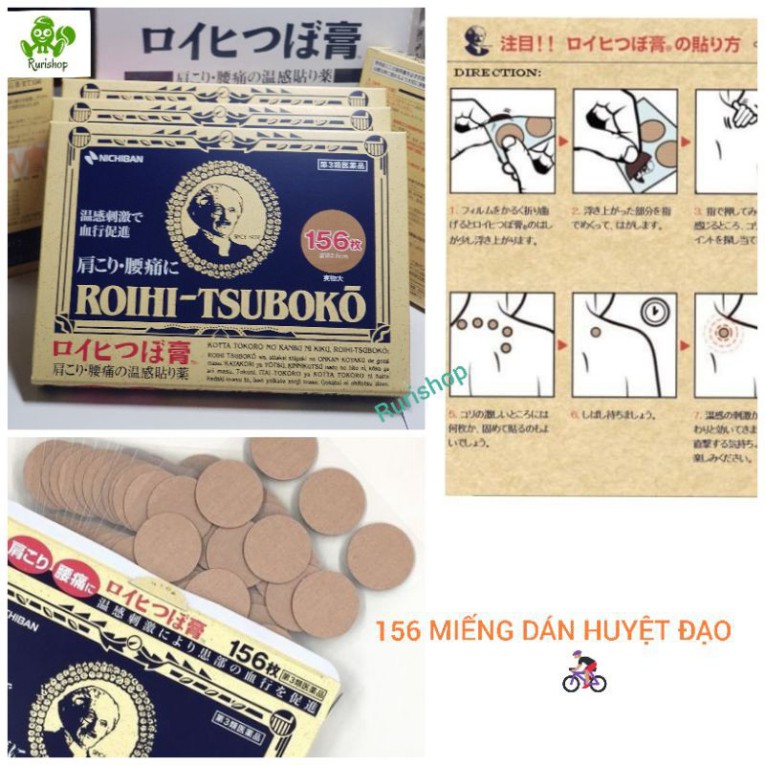 156 miếng dán huyệt đạo Roihi Tsuboko