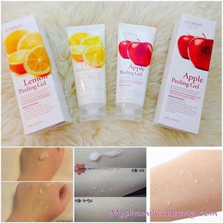 Gel Tẩy Da Chết Korea . Arrahan Lemon Peeling Gel . Hương Chanh hoặc Táo 180ml