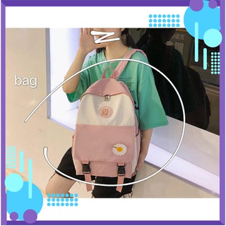 Balo Đi Học Nam Nữ Ulzzang Hoa Cúc Chống Nước Hàn Quốc 4 Màu Cực Xinh