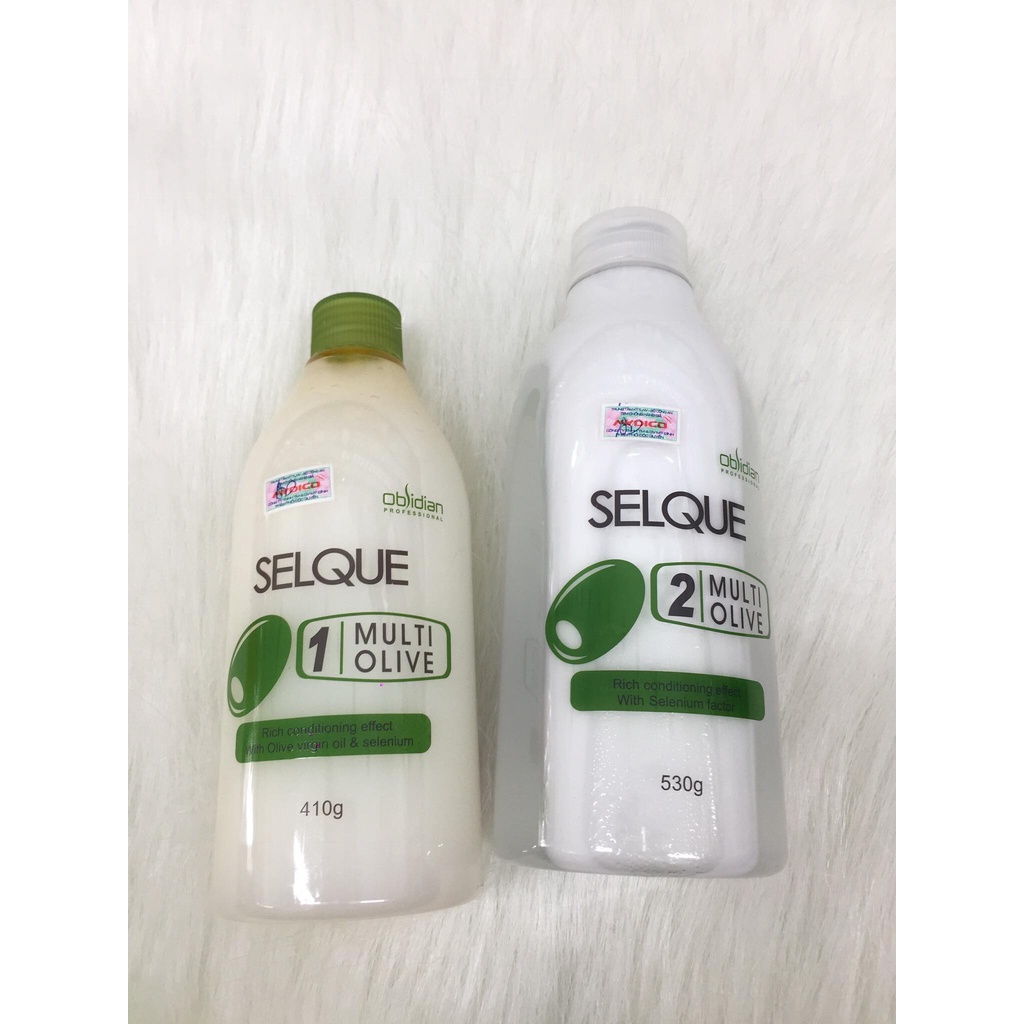 Thuốc uốn tóc Olive ( uốn lạnh ) Selque Obsidian cao cấp