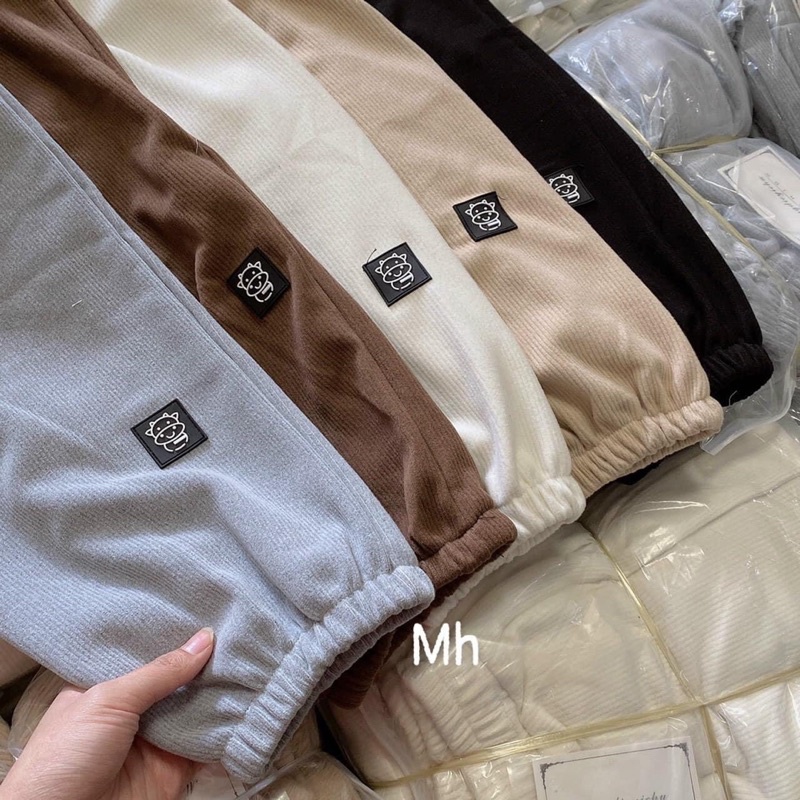 Quần bom chất tăm bo gấu in logo bò sữa loại đẹp - Hàng QCCC | BigBuy360 - bigbuy360.vn