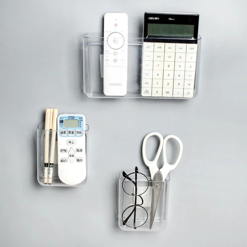 Hộp Đựng Bút / Đồ Dùng Văn Phòng Trong Suốt Gắn Tường Tiện Dụng Cho Gia Đình / Văn Phòng