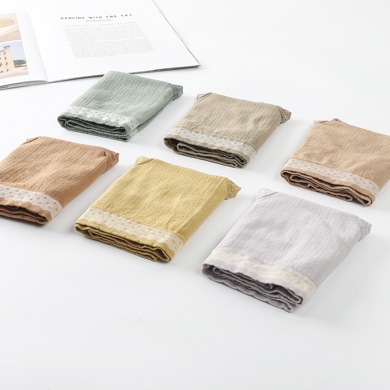 Quần lót nữ cotton - Quần lót cao cấp đai chấm bi độc lạ kháng khuẩn tốt VALICA L13