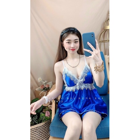 Đồ Ngủ Sexy- Bộ Ngủ 2 Dây Không Mút Form 30-55kg
