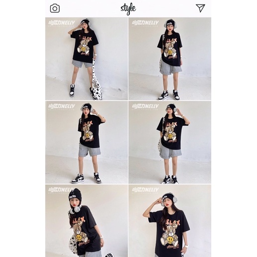 Áo phông nelly heybig (có sẵn) gấu relax