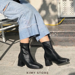 Boot Nữ Da Mềm Xuất Âu Cao Cấp-boots Nữ Cổ Lửng - Kimy Store