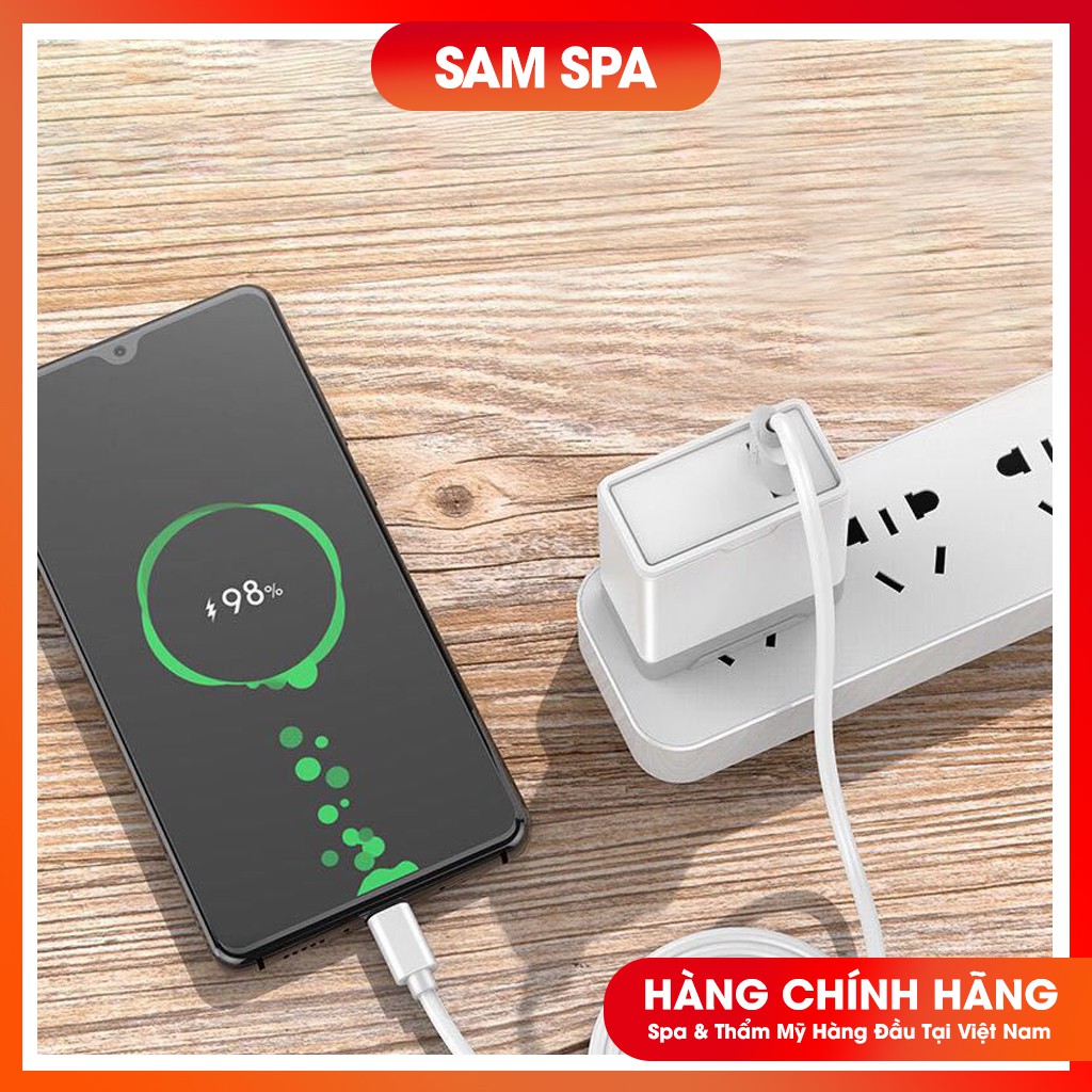Dây Cáp Sạc Type C Màu Trắng Dài 1 Met