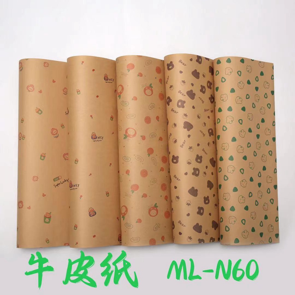 Sỉ Giấy gói quà kraft cực vintage - xấp 20 tờ - Brendo Store