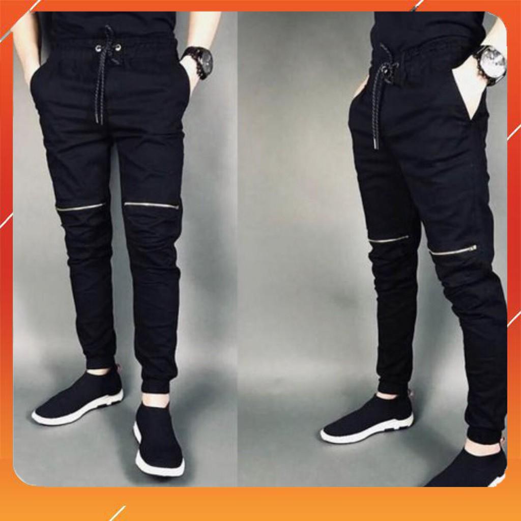 Quần jogger kaki nam khoá gối