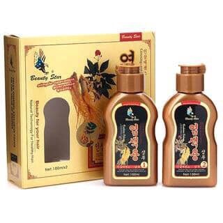 Dầu gội đen tóc thảo dược nhân sâm beauty star hàn quốc