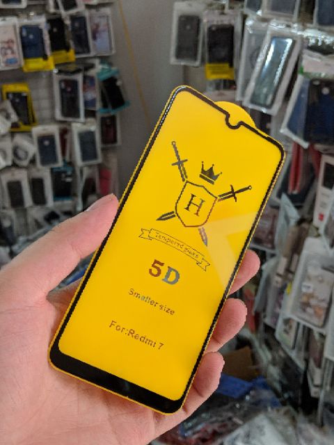 Cường lực Xiaomi Redmi 7 FREESHIP Từ 50k Full màn 5D thế hệ mới vát cạnh 2.5D trơn mượt cao cấp