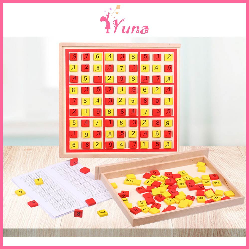 Bộ trò chơi 2 in 1 Sudoku và cờ Caro 31x31x5cm - Đồ chơi thông minh cho bé