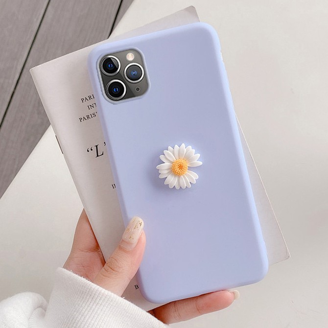 Ốp điện thoại mềm trang trí hình hoa cúc hoạt hình cho Huawei Y9S Y7A Y6P GR5 Y7 2017 Y5 Y6 Y7 Prime Y9 2018 Y6 Y7 Pro Y9 Prime 2019 Honor 9i 7A 8A 7X 8X 9X Honor 9 10 Lite