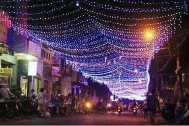 Dây đèn nháy kim led nhiều màu