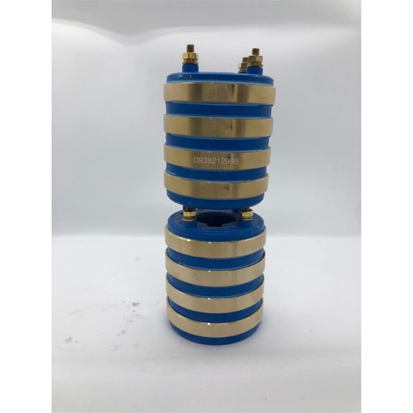 cổ góp điện 4 pha + bộ chổi than 30a trục 25x65