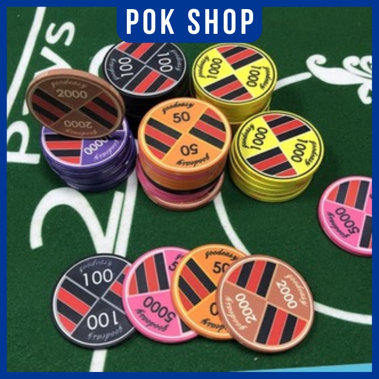 Chip Poker Ceramic Goodeasy cao cấp (Cọc lẻ tùy chọn mệnh giá)