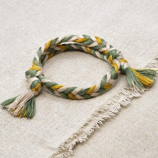 Handmade Bé Gái Bện Vòng Tay Dây Cotton Ren Nút Dây Có Thể Điều Chỉnh Vòng Tay Cho Nam Nữ Dân Tộc Trang Sức