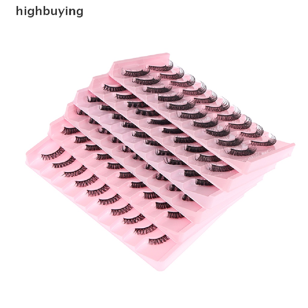 [Hàng mới về] Set 10 cặp lông mi giả cổ điển nhiều kích cỡ lựa chọn