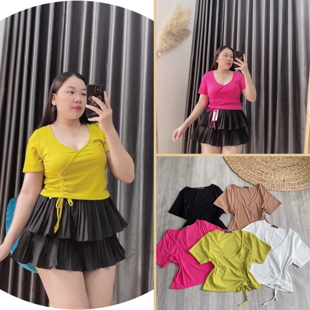 Áo thun nữ bigsize, Tay ngắn dáng dài qua rốn hack dáng che bụng Lên Phom Cực Xinh  G9