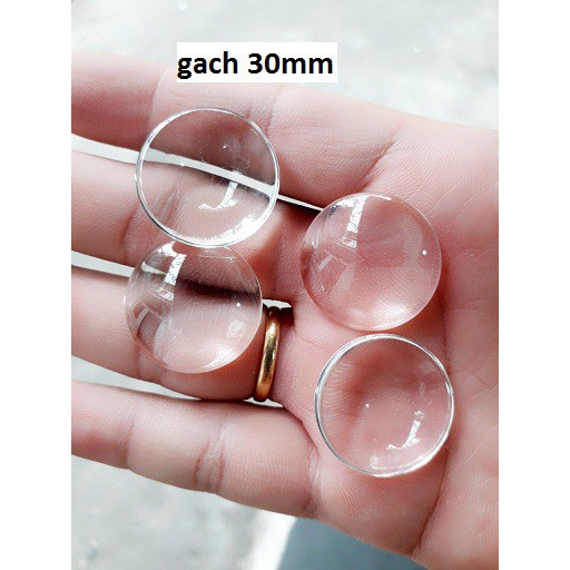 Gạch thủy tinh handmade 50 cái size 12mm tròn