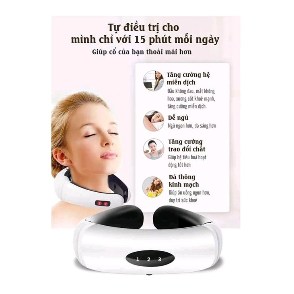 [FREESHIP] MÁY MASSAGE 3D CỔ, VAI HX-5880, JT500