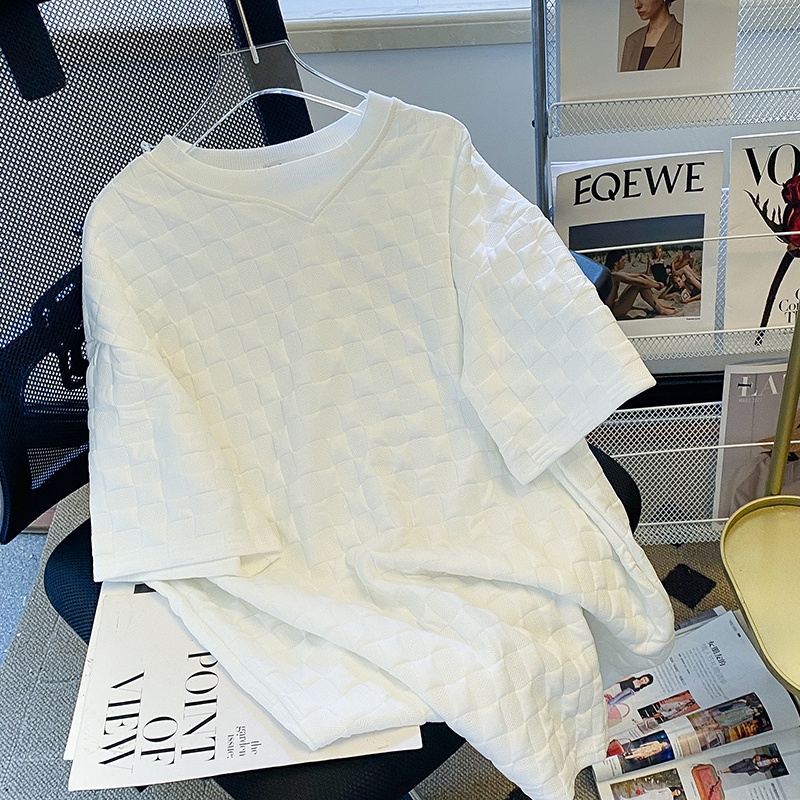 ZHELIHANGFEI Áo Thun Sweater Cổ Tròn Tay Dài Kẻ Sọc Thiết Kế Trẻ Trung Cá Tính