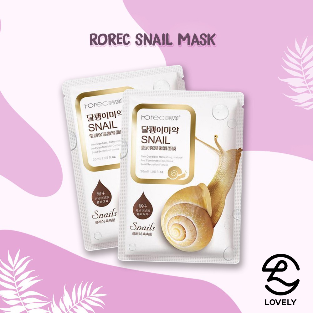 Mặt nạ SNAIL ROREC tinh chất ốc sên dưỡng da sáng hồng