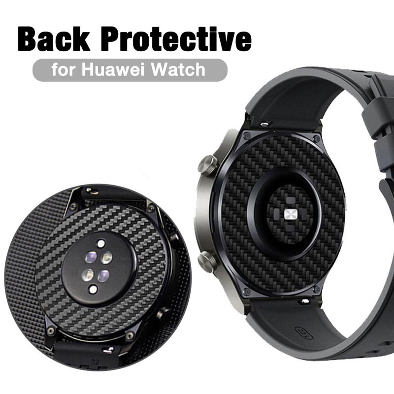 Yifilm 1 / 2 Miếng Dán Sợi Carbon Miếng Dán Bảo Vệ Mặt Sau Cho Huawei GT2 GT3 46MM Đồng Hồ 3 PRO ECG Đồng Hồ Thông Minh Mặt Sau Màn Hình Bảo Vệ Phim
