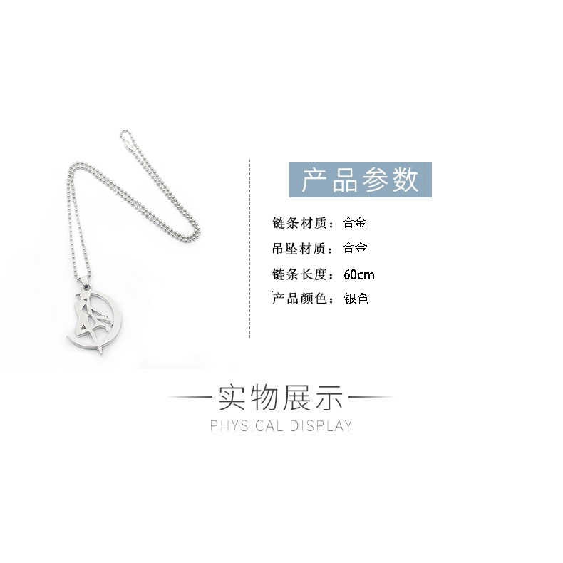 [Giao Hàng Miễn Phí] Dây Chuyền Mặt Hình Cô Gái Nhảy Hip-Hop Cá Tính 22128