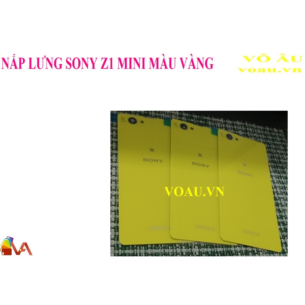NẮP LƯNG SONY Z1 MINI MAU VÀNG