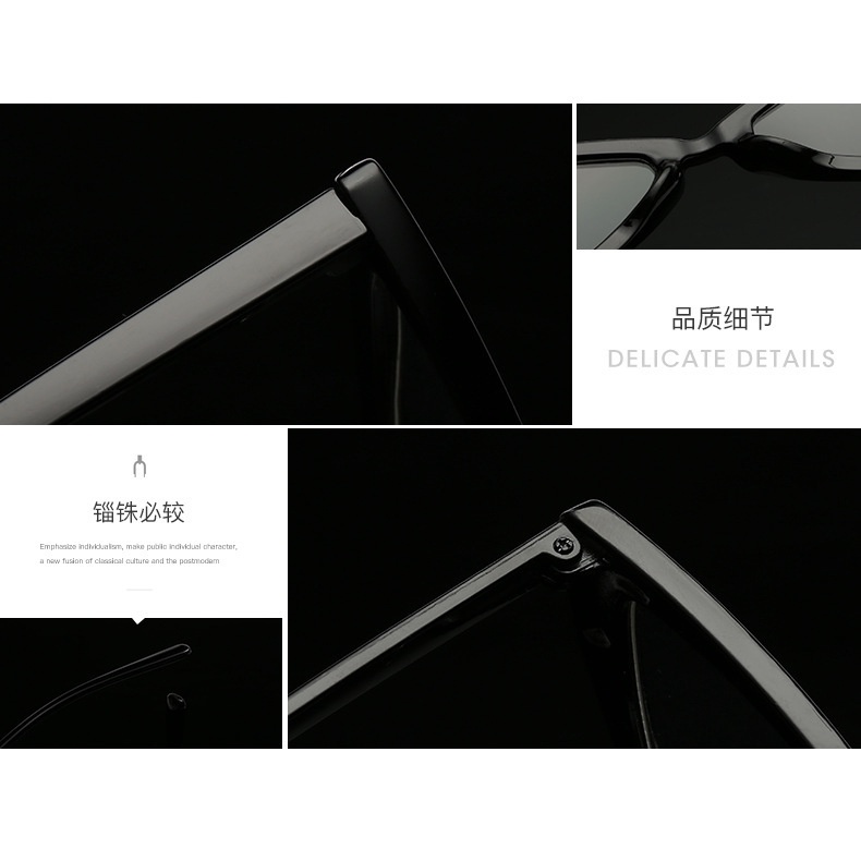 Kính Mát Mắt Mèo Chống Tia UV Thời Trang Hàn Quốc Cho Nữ