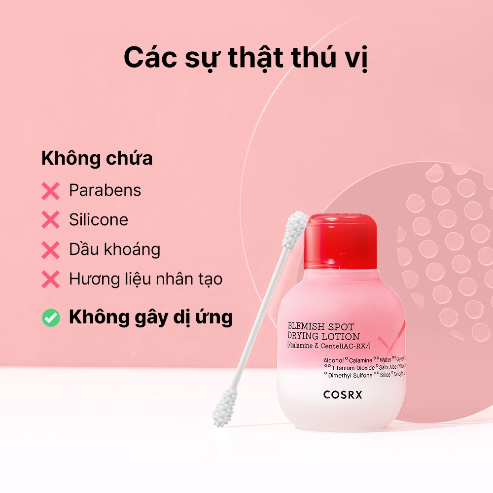 Kem chấm mụn COSRX AC Collection Blemish Spot Drying Lotion 30mL làm khô cồi mụn