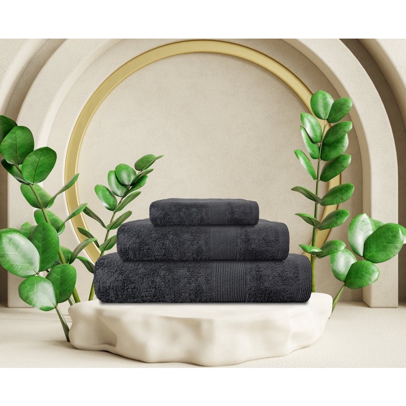 Set 3 Khăn Tắm Và Khăn Lau Mặt 100% Cotton Mềm Mại, Bộ Khăn Cao Cấp Tiêu Chuẩn Xuất Khẩu Mỹ An Toàn Với Da Em Bé