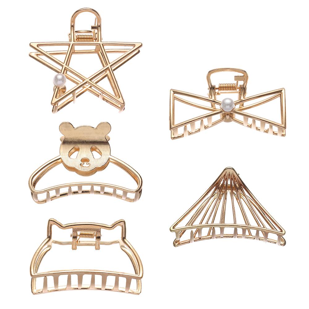 Kẹp Tóc Hợp Kim Thiết Kế Đục Lỗ Thời Trang